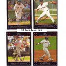 2007 Red Sox Team Set (14 Cards) Ortiz, Manny, Schilling Beckett