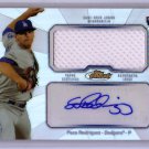 Paco Rodriguez RC 2013 Topps Finest Autographed Jumbo Relic #AJR-PR Dodgers
