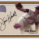 Jim Kaat 2000 Fleer Greats Of The Game Autographs Twins