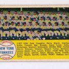 1958 Topps #246 New York Yankees Team  Unmarked
