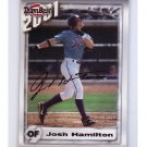 Josh Hamilton 2001 Team Best Authentic Certified Autograph #JH Rangers, Rays On-card Autograph