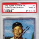 Mickey Mantle 1996 Topps Mantle Finest 1954 Bowman Reprints #4 PSA 9 Mint Yankees