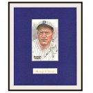 Burleigh Grimes Autographed Matted Display HOF Pre-certified by PSA/DNA
