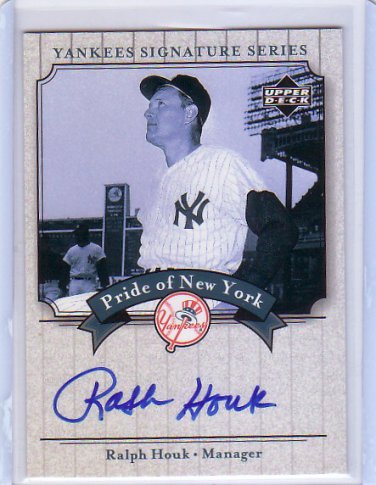 Ralph Houk 2003 Upper Deck Yankees Signature Series Pride of New York Autographs #PN-RH