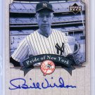 Bill Virdon 2003 Upper Deck Yankees Signature Series Pride of New York Autographs #PN-BV