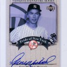 Gene Michael 2003 Upper Deck Yankees Signature Series Pride of New York Autographs #PN-GM