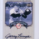 Jerry Lumpe 2003 Upper Deck Yankees Signature Series Pride of New York Autographs #PN-JL