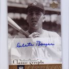 Clete Boyer 2004 Upper Deck Yankees Classics Classic Scripts #AU-8 Autographed