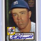 Gil McDougald 2001 Topps Archives Certified Autographed # 10 Yankees