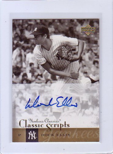Dock Ellis 2004 Upper Deck Yankees Classics Classic Scripts #AU-14 Autographed