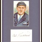 Cal Hubbard Autographed Signed Matted Display HOF Pre-certified by PSA/DNA
