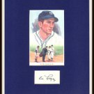 Al Lopez Autographed Signature Matted Display HOF Pre-certified by PSA/DNA