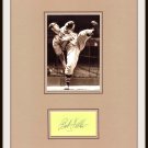 Bob Feller Autographed Signed Matted Display HOF Indians PSA/DNA Pre-certified