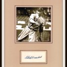 Stan Coveleski Autographed Matted Display HOF Pre-certified by PSA/DNA Indians