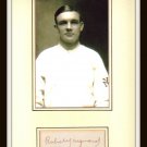 Rube Marquard Certified Autographed Matted Display HOF PSA/DNA Full Authentication Letter NY Giants