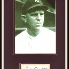 Joe Sewell Autographed Matted Display HOF Pre-certified by PSA/DNA Yankees, Indians