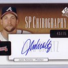 John Smoltz HOF #/75 Auto 2004 SP Chirography Autograph #CA-SM Braves, Red Sox, HOF