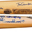 Brooklyn Dodgers HOF Signed Autographed Centennial Bat #/500 Snider Lasorda Branca Thompson