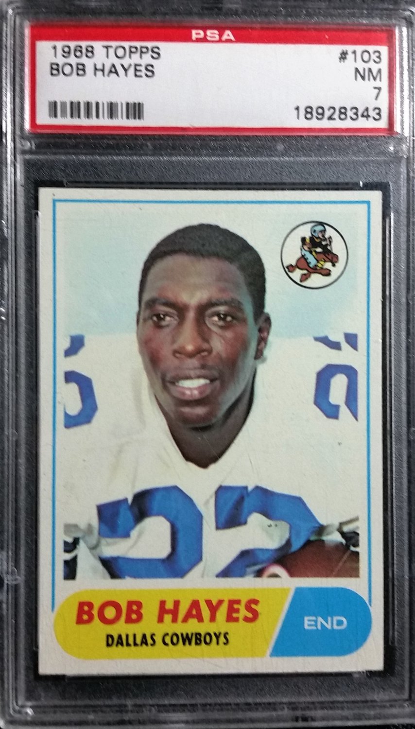 Bob Hayes 1968 Topps 103 Cowboys Psa 7 Cowboys Hof 7636