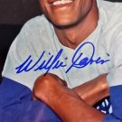 Willie Davis Signed Autographed 8 x 10 Color Photograph Dodgers
