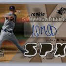 Andrew Miller RC Auto 2007 SPx Rookie Signatures #102 Indians, Yankees