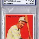 Babe Herman PSA/DNA Signed 1933 Goudey Reprint Authentic Autograph - PSA/DNA Certified Dodgers