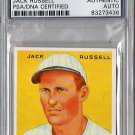 Jack Russell PSA/DNA Signed 1933 Goudey Reprint Authentic Autograph - PSA/DNA Certified Red Sox