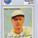 Fred Frankhouse Signed 1933 Goudey Reprint Authentic Autograph Boston Braves