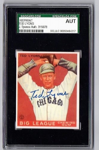 Ted Lyons Signed 1933 Goudey Reprint Card JSA Certified SGA Authentic Autograph HOF White Sox