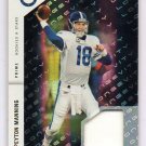 Peyton Manning #/50 Prime 2011 Leaf R&S Longevity Authentic Jersey #66 Broncos, Colts