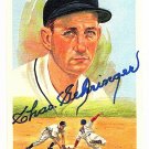 Charlie Gehringer Signed Autographed 1989 Perez-Steele Celebration Postcard #15 Tigers HOF