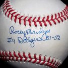 Brooklyn Dodgers Rocky Bridges Signed Autographed Official NL Baseball (Coleman) "19 Dodgers 51-52""