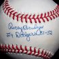 Brooklyn Dodgers Rocky Bridges Signed Autographed Official NL Baseball (Coleman) "19 Dodgers 51-52""