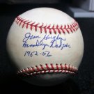 Brooklyn Dodgers Jim Hughes Signed Autographed Official NL Baseball (Coleman) w/ Inscriptions