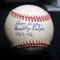 Brooklyn Dodgers Jim Hughes Signed Autographed Official NL Baseball (Coleman) w/ Inscriptions