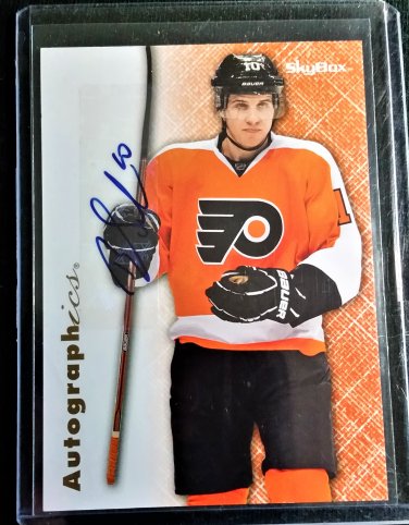 BRAYDEN SCHENN Auto 2012-13 Skybox Autographics #96-SC BLUES, Kings, Flyers