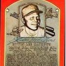 Eddie Mathews HOF Autographed Signed Dexter Hall of Fame Plaque Postcard Braves