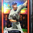 CLAYTON KERSHAW 2012 Topps Chrome Orange Refractor #112 Dodgers
