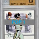 DREW BREES 2002 SP AUTHENTIC #78 BGS 9.5 GEM MINT - POP 2 - SAINTS, CHARGERS