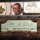 DEUCE McALLISTER RC AUTO 2001 Fleer Focus CERTIFIED CUTS #CCDM SAINTS