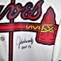 JOHN SMOLTZ HOF SIGNED AUTHENTIC BRAVES JERSEY JSA COA w/Inscription & HOF PATCH