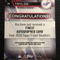 CHRIS TAYLOR AUTO 2018 Finest Certified Autograph Issue #FA-CT Dodgers