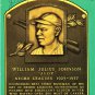Judy Johnson HOF Autographed Signed Dexter Hall of Fame Plaque Postcard