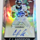 CJ ANDERSON #/99 AUTO REFRACTOR 2015 Panini #PS-CJ RAMS