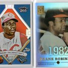 Frank Robinson 2-Card Lot 2004 Topps Tribute #80 2010 Topps 205 #86 Orioles HOF