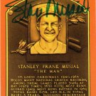 STAN MUSIAL HOF Autographed Signed Dexter Hall of Fame Plaque Postcard Cardinals