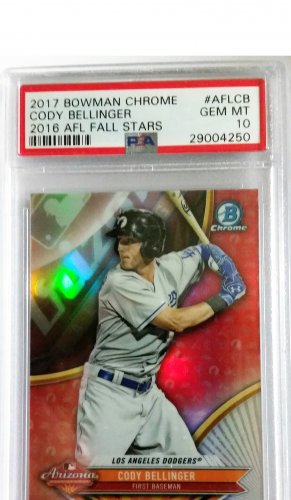 CODY BELLINGER RC 2017 Bowman Chrome PSA 10 GEM MINT Dodgers 2016 AFL Stars Rookie