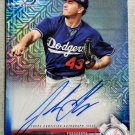 JOSH SBORZ RC 2017 BOWMAN CHROME BLUE MOJO /150 AUTO #CPA-JSB DODGERS
