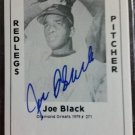 Joe Black Signed 1979 Wallin Diamond Greats #271 Authentic Autograph Redlegs Dodgers