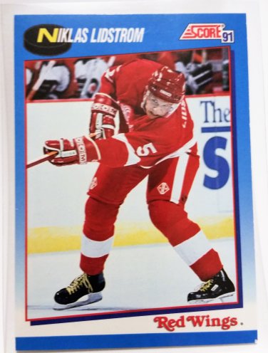NIKLAS LIDSTROM RC 1991 Score CANADIAN #621 Detroit Red Wings HOF Rookie